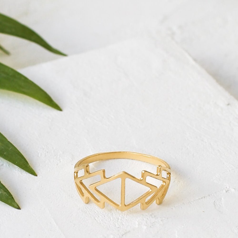 Triangle Stacker Ring - Picture 2 of 3